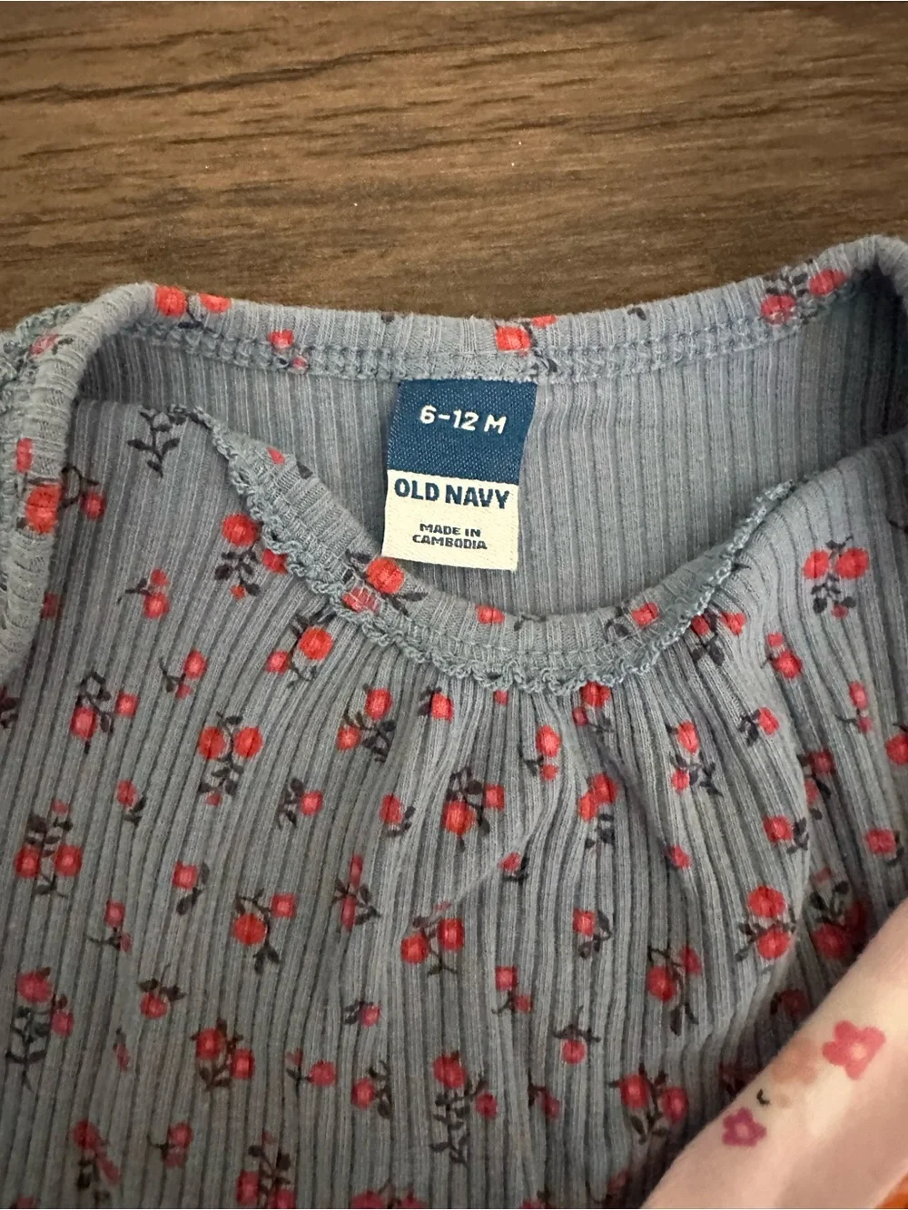Old Navy Blue Ribbed Bodysuits